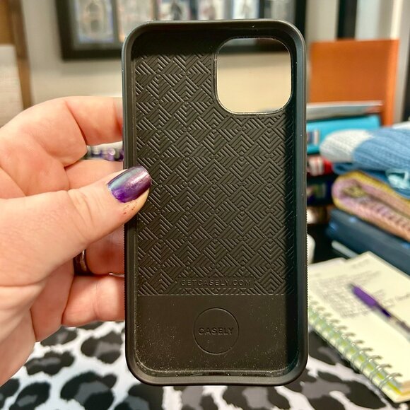 iPhone 14 Casely Smiley Stickers Case and Enamel Popsocket Yellow Smiley Face - Picture 7 of 13